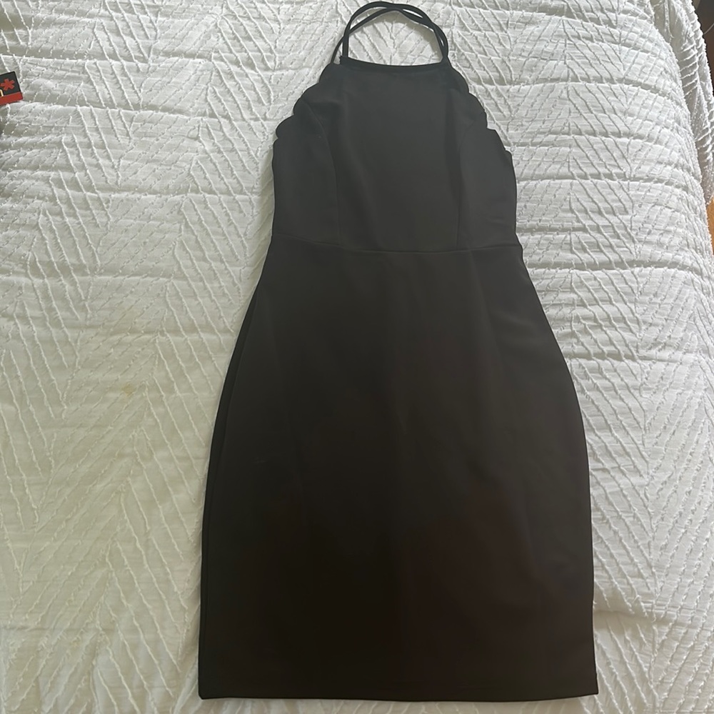 Never worn black halter dress